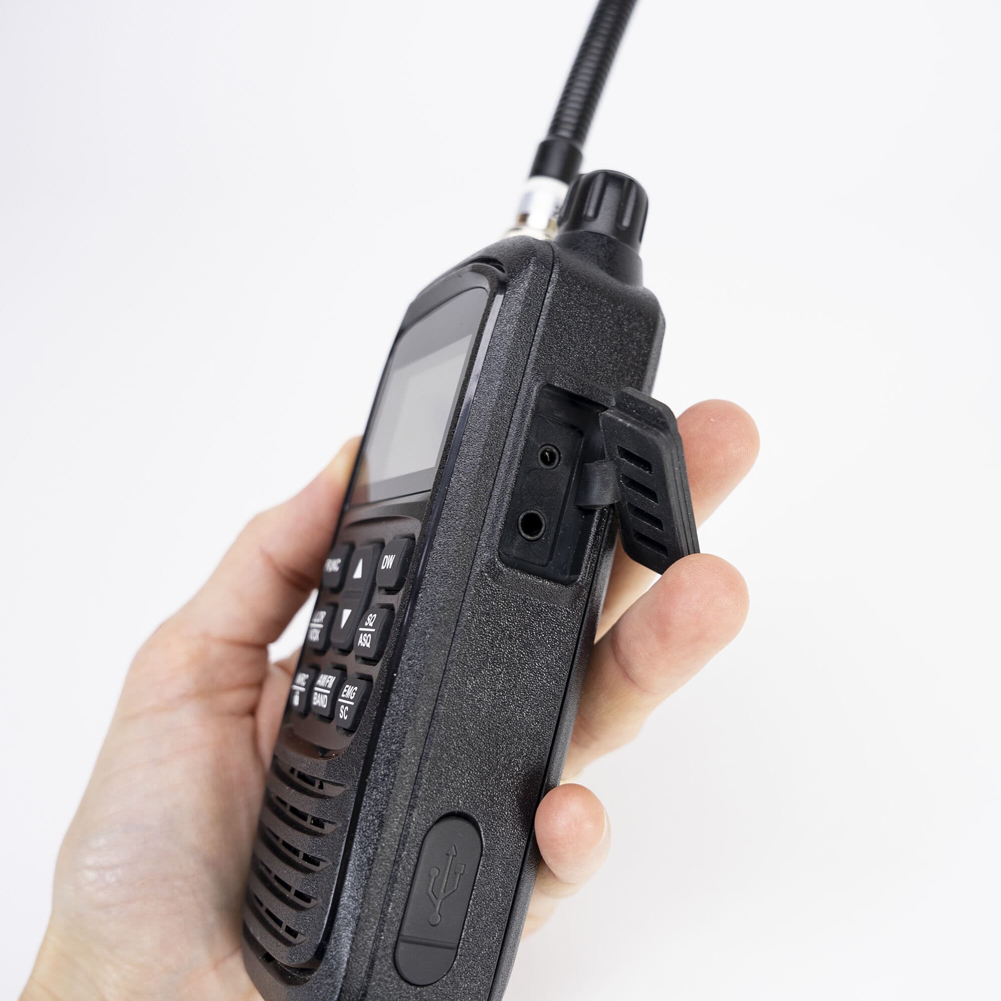 PNI Escort HP 82 CB radio ręczne / przenośne (ręczniak CB) + adapter samochodowy 12V + gniazdo do zewnętrznej anteny CB