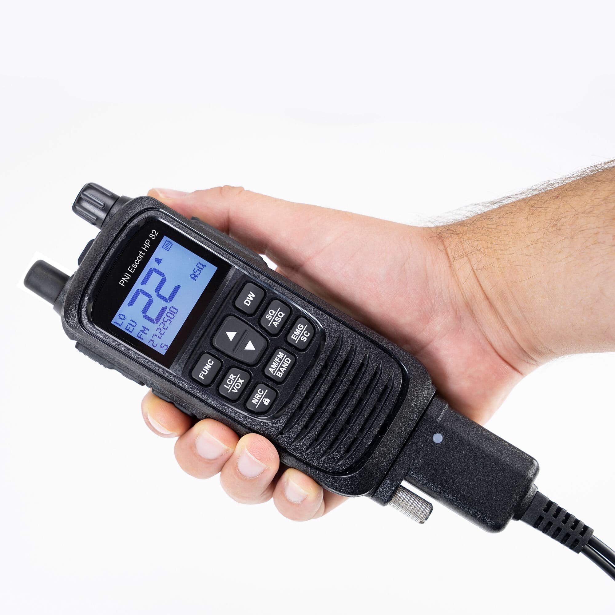 PNI Escort HP 82 CB radio ręczne / przenośne (ręczniak CB) + adapter samochodowy 12V + gniazdo do zewnętrznej anteny CB