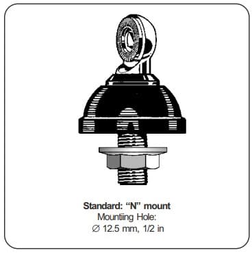Sirio Super Carbonium 27 CHROME antena CB montażowa 140cm kabel 4m