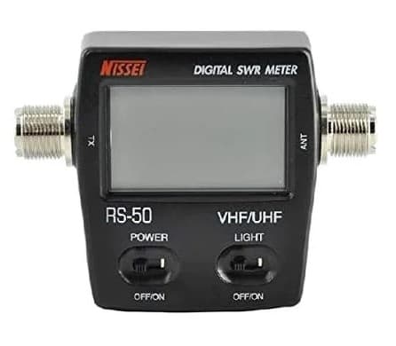 NISSEI RS-50 MAX CYFROWY REFLEKTOMETR VHF 140-170 / UHF 430-470 MHz - pomiar SWR/POWER miernik POLSKA INSTRUKCJA