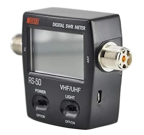 NISSEI RS-50 MAX CYFROWY REFLEKTOMETR VHF 140-170 / UHF 430-470 MHz - pomiar SWR/POWER miernik POLSKA INSTRUKCJA