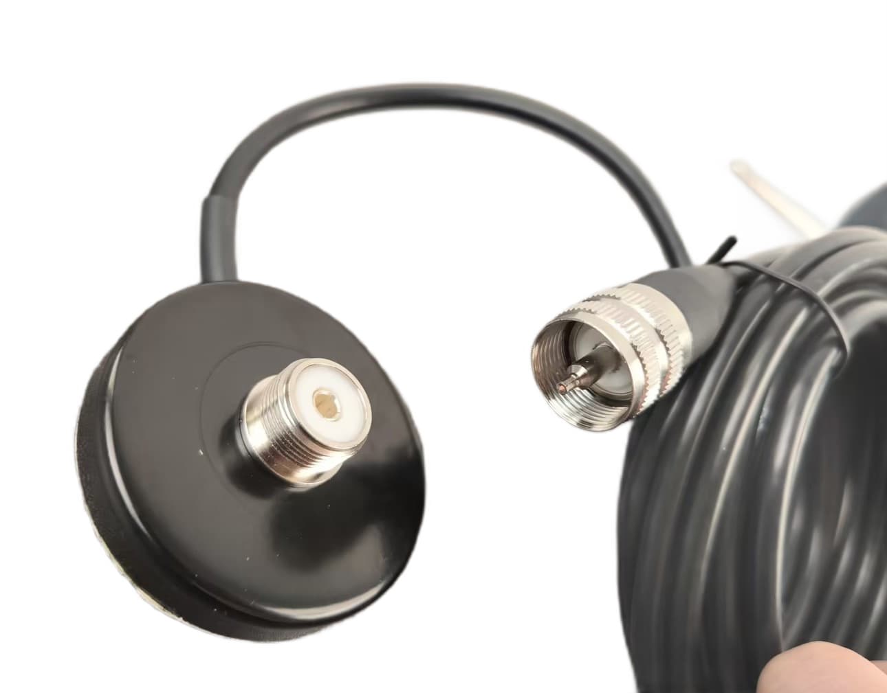 JNCRadio XGP dyskretna antena VHF/UHF długość tylko 10cm, podstawa magnetyczna z kablem 5m, wtyk UC-1