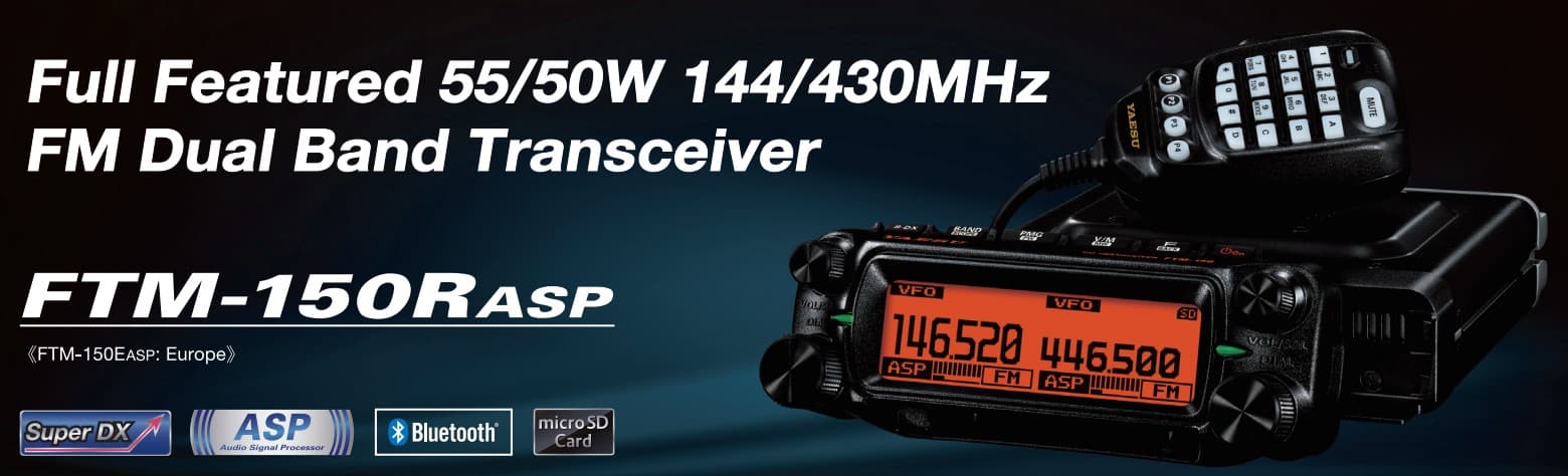 YAESU FTM-150 ASP radiotelefon amatorski VHF/UHF moc 55W, DSP, skaner 108-550MHz, MADE IN JAPAN, pełna polska instrukcja (duobander 2m/70cm Yaesu FTM-150E ASP)