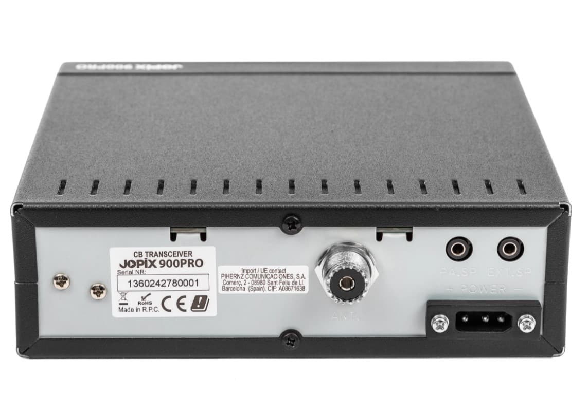 JOPIX 900 PRO solidne CB radio AM/FM, zasilanie 12/24V - do ciężarówki, busa, koparki, traktora itp.