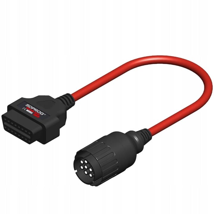 SDPROG SDA10 adapter BMW 10-PIN okrągłe do OBD-II 16-pin, przejściówka do ICOM D - motocykle BMW serie F, K, R, S