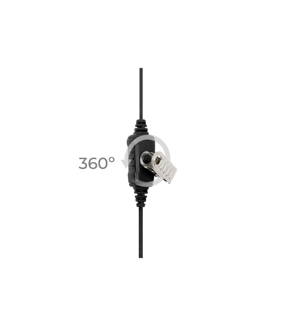 KOMUNICA PWR-MIC-2-K higieniczna mikrofonosłuchawka z pałąkiem wysokiej jakości wtyk 2-pin K Kenwood np. Baofeng UV-5R, UV-82, Wouxun, TYT