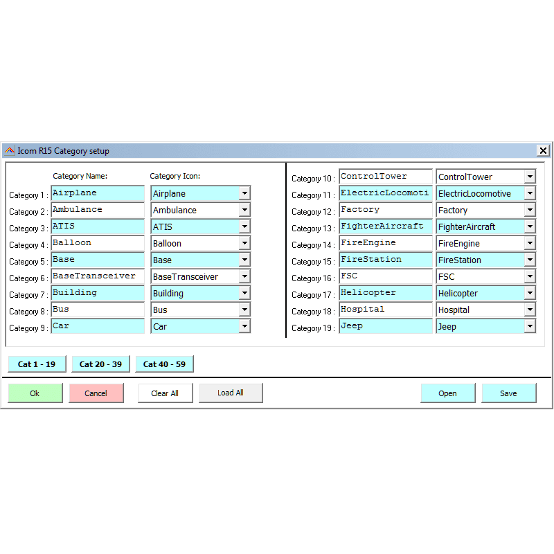 BUTEL ARC-R15 oprogramowanie do skanera Icom IC-R15 (alternatywa dla CS-R15)