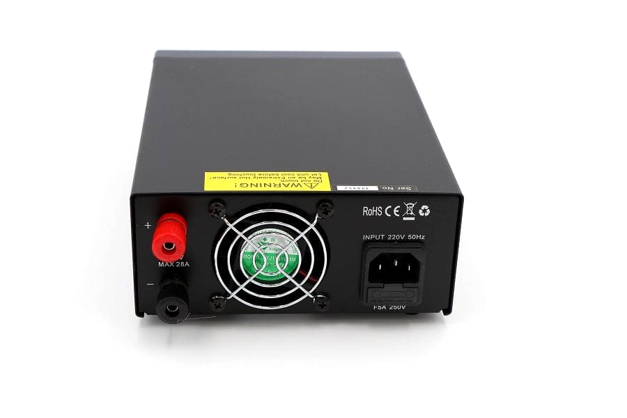 Nissei NS-28SW kompaktowy zasilacz impulsowy 28A wskaźniki, regulacja napięcia 9-15V