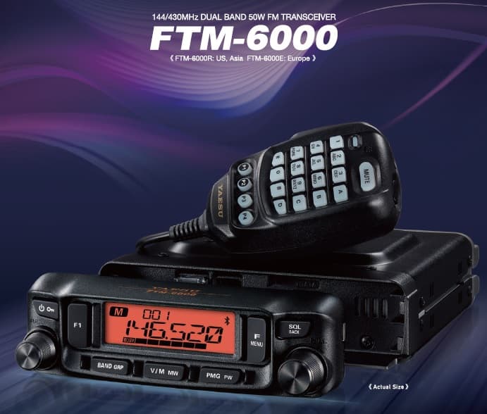 YAESU FTM-6000E EXPORT radiotelefon amatorski 2m/70cm 50W, 5 LAT GWARANCJI