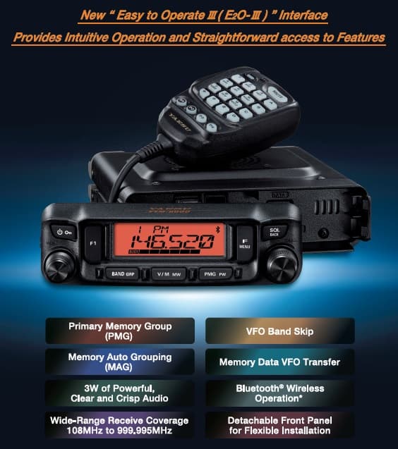 YAESU FTM-6000E EXPORT radiotelefon amatorski 2m/70cm 50W, 5 LAT GWARANCJI