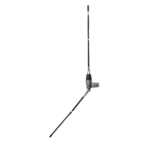 SIRIO BOOMERANG 27 W krótka antena bazowa CB 133cm - antena CB stacjonarna 1/4 fali na balkon, promiennik fiberglass