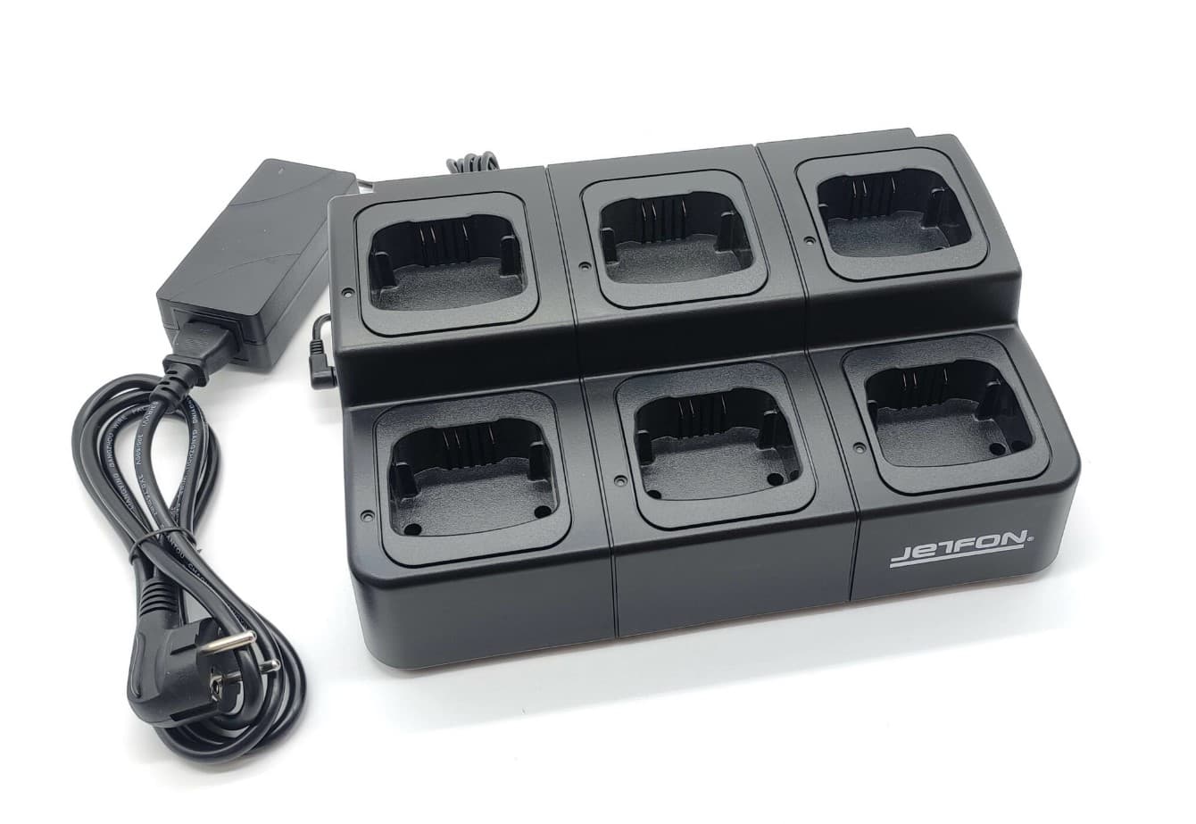Jetfon Multi M-420 ładowarka 6-stanowiskowa do radiostacji Motorola XT-420, XT-460, XT-220 i XT-225