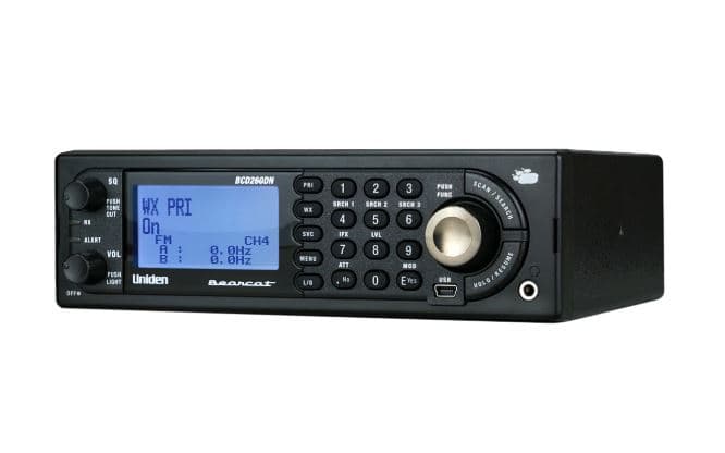 UNIDEN UBCD260DN skaner radiowy analogowo-cyfrowy 25-1300MHz AM FM DMR dPMR NXDN (np. odsłuch CB radio, airband, służby, kolej, morskie) Uniden UBCD 260 DN