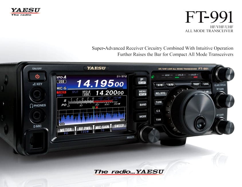 YAESU FT-991A EXPORT radiotelefon amatorski HF/VHF/UHF + ROZSZERZONA GWARANCJA 5 LAT