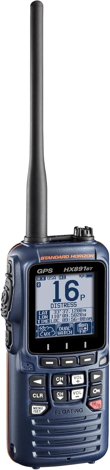 Standard Horizon HX-891E BT NAVY BLUE ręczny radiotelefon morski z Bluetooth WODOODPORNY IPX8, pływający, moc 6W, DSC klasa H, GPS, ATIS - następca HX-890