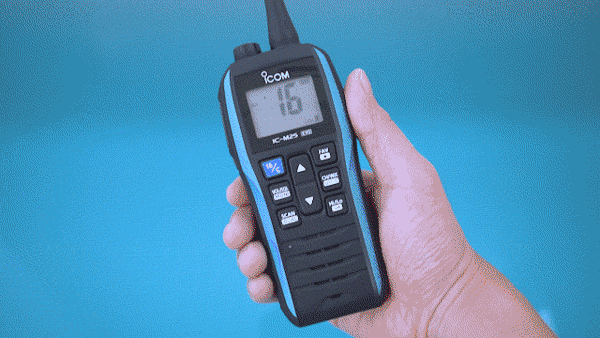 Icom IC-M25 EURO EVO Marine Blue ręczny radiotelefon morski / jachtowy WODOODPORNY IPX7, pływający, moc 5W, USB-C Made in Japan (następca Icom IC-M25 EURO, IC-M23)