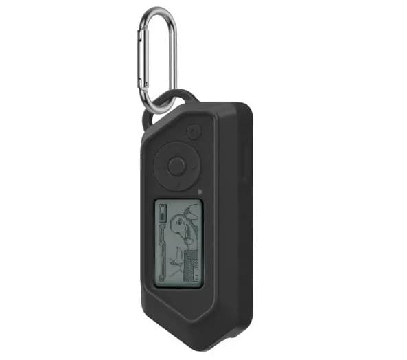 Czarne etui silikonowe ochronne do Flipper Zero (obudowa / nakładka + karabińczyk)