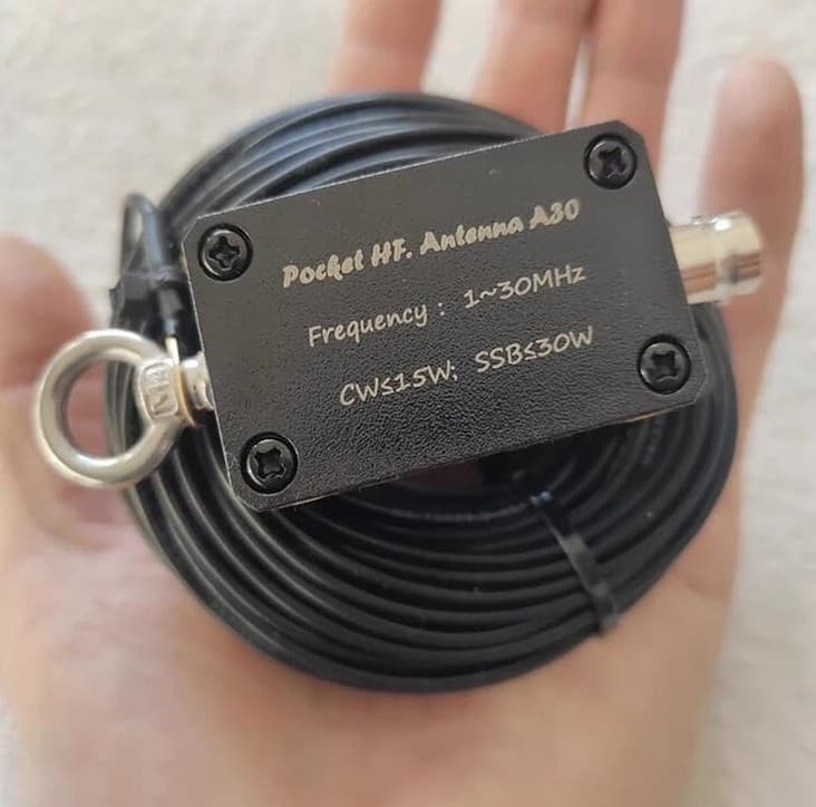 HF Pocket A30 mikro antena wielopasmowa QRP 160-10m 1–30 MHz 30W END FED - SOTA POTA Field Day działka wakacje