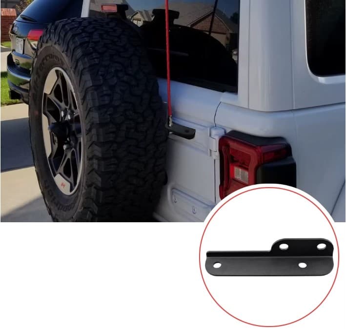 Uchwyt do anteny CB na klapę bagażnika do JEEP Wrangler JL, Unlimited 2018-2026 - uchwyt antenowy CB VHF UHF