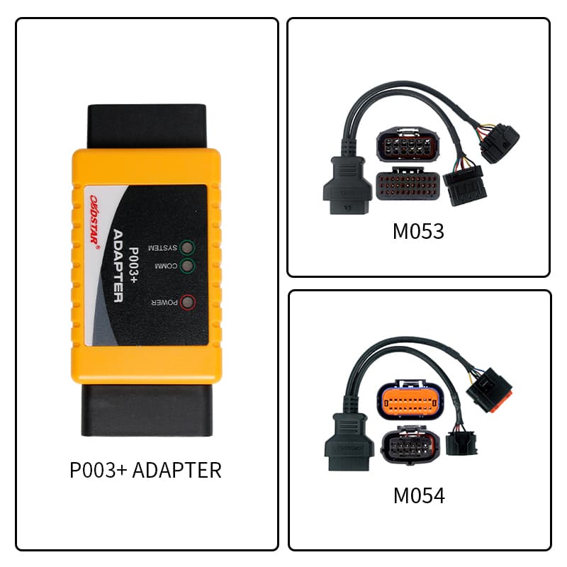 OBDSTAR P003+ Moto IMMO Kit adapter do MotoMaster / MS80 - programowanie kluczy HONDA, SUZUKI, YAMAHA - programator immobilizera