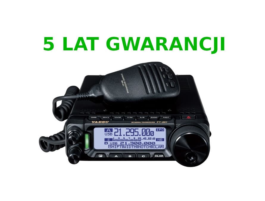 YAESU FT-891 EXPORT radiotelefon amatorski HF/6m 100W, DSP + ROZSZERZONA GWARANCJA 5 lat