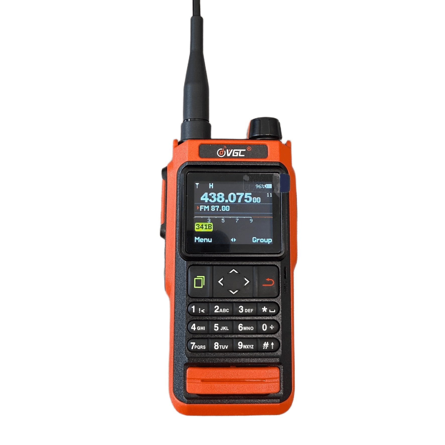 VGC VERO VR-N76 Orange radiotelefon ręczny VHF/UHF moc 7W z GPS, APRS / BSS, IP67, radio FM, bluetooth, odsłuch airband