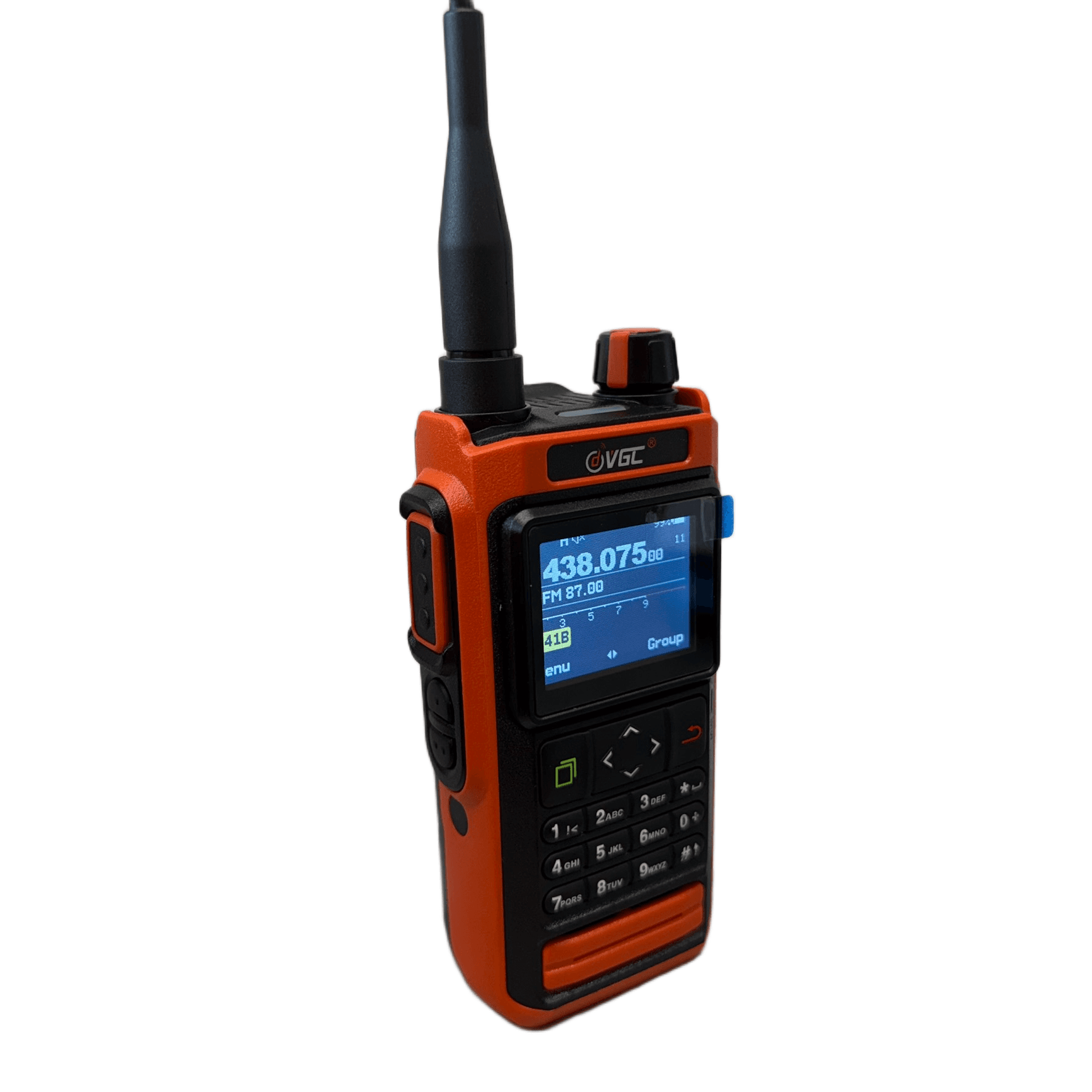 VGC VERO VR-N76 Orange radiotelefon ręczny VHF/UHF moc 7W z GPS, APRS / BSS, IP67, radio FM, bluetooth, odsłuch airband