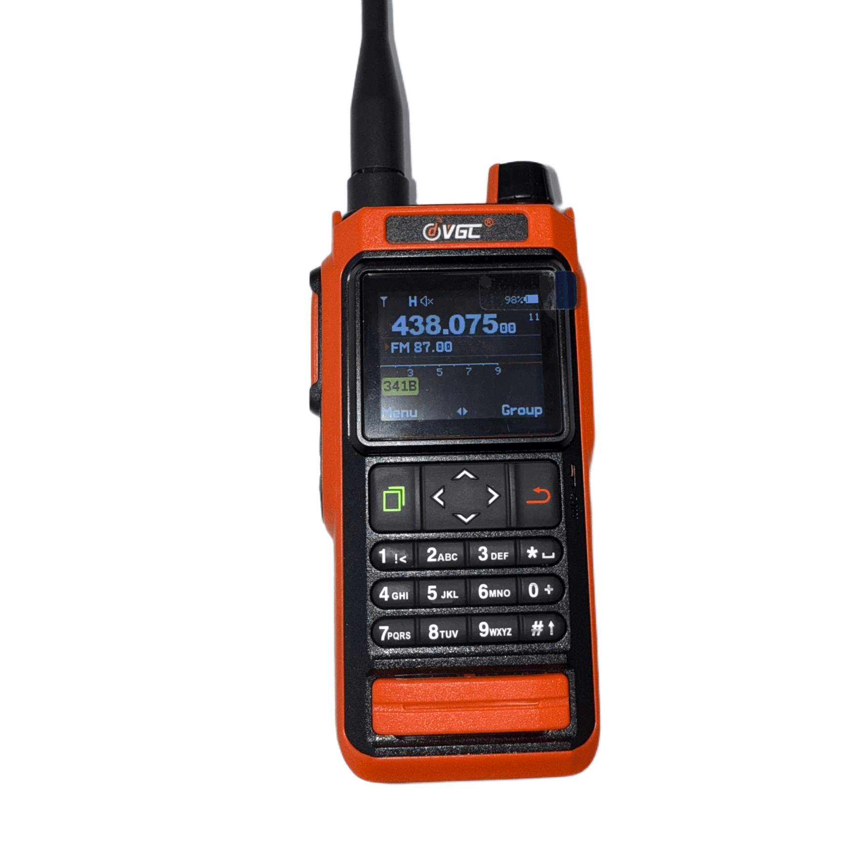 VGC VERO VR-N76 Orange radiotelefon ręczny VHF/UHF moc 7W z GPS, APRS / BSS, IP67, radio FM, bluetooth, odsłuch airband