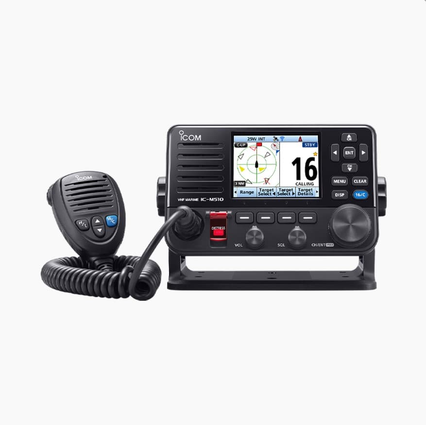 Icom IC-M510E EVO AIS stacjonarny radiotelefon morski z GPS, DSC, ATIS, WiFI, duża moc 25W, IP68 Made in Japan