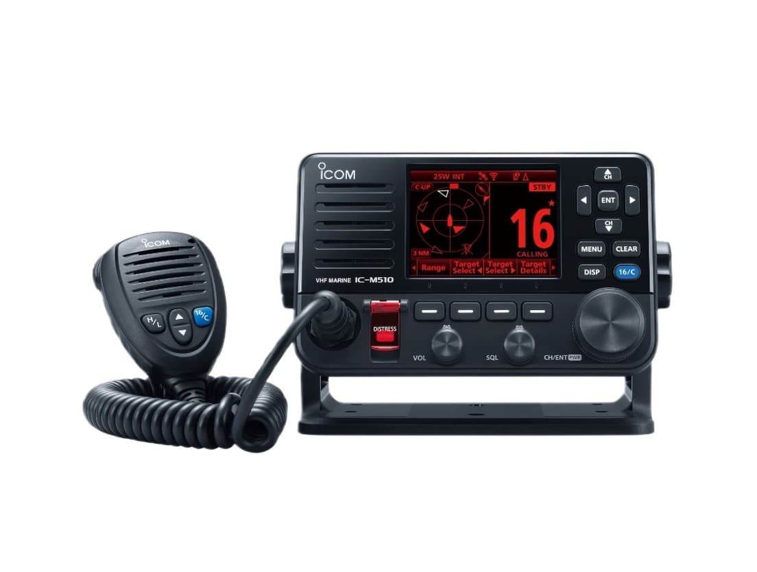 Icom IC-M510E EVO AIS stacjonarny radiotelefon morski z GPS, DSC, ATIS, WiFI, duża moc 25W, IP68 Made in Japan