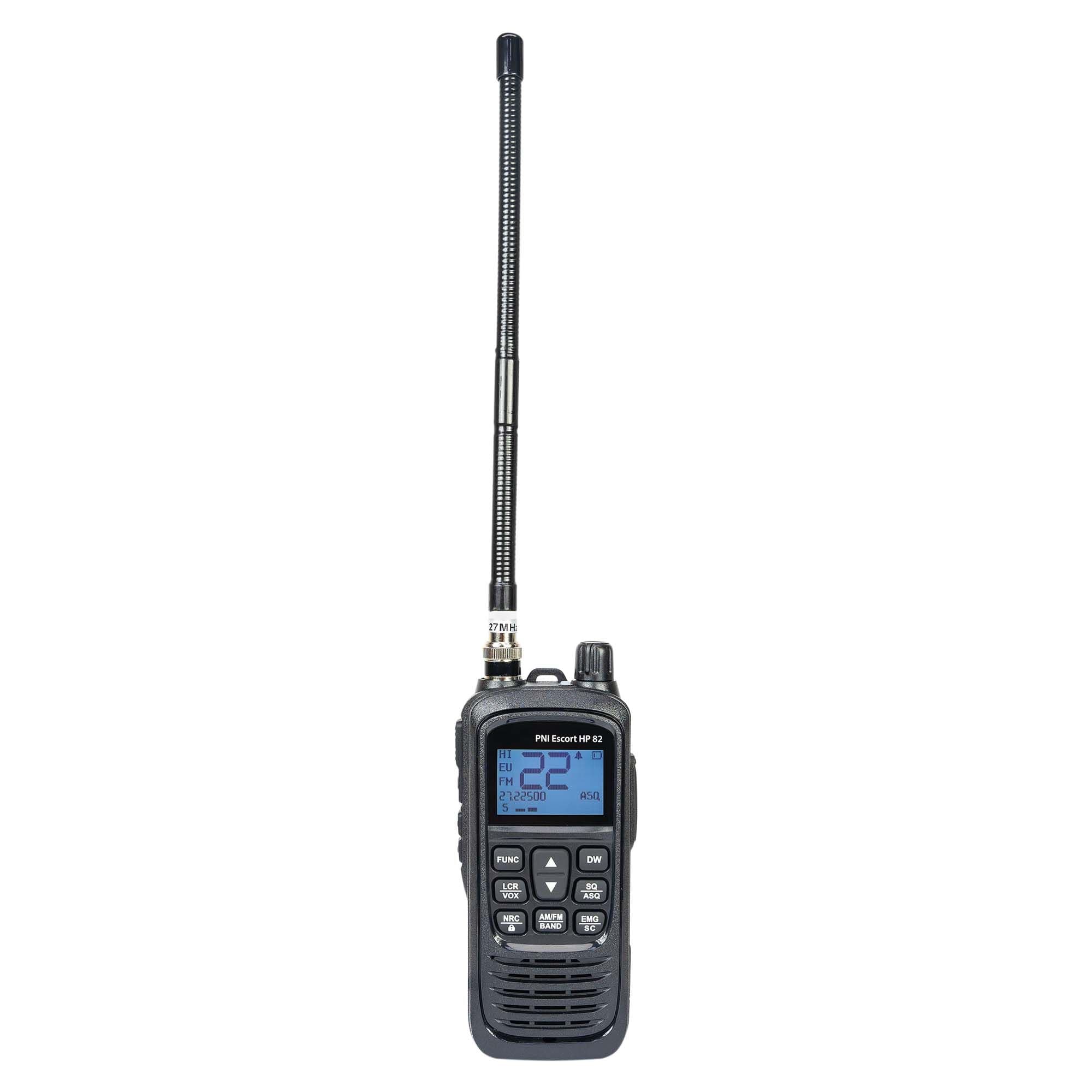 Zestaw CB radio PNI Escort HP 82 + dyskretna antena CB Extra 48 długość 45cm (ręczniak CB z krótką anteną na magnesie)