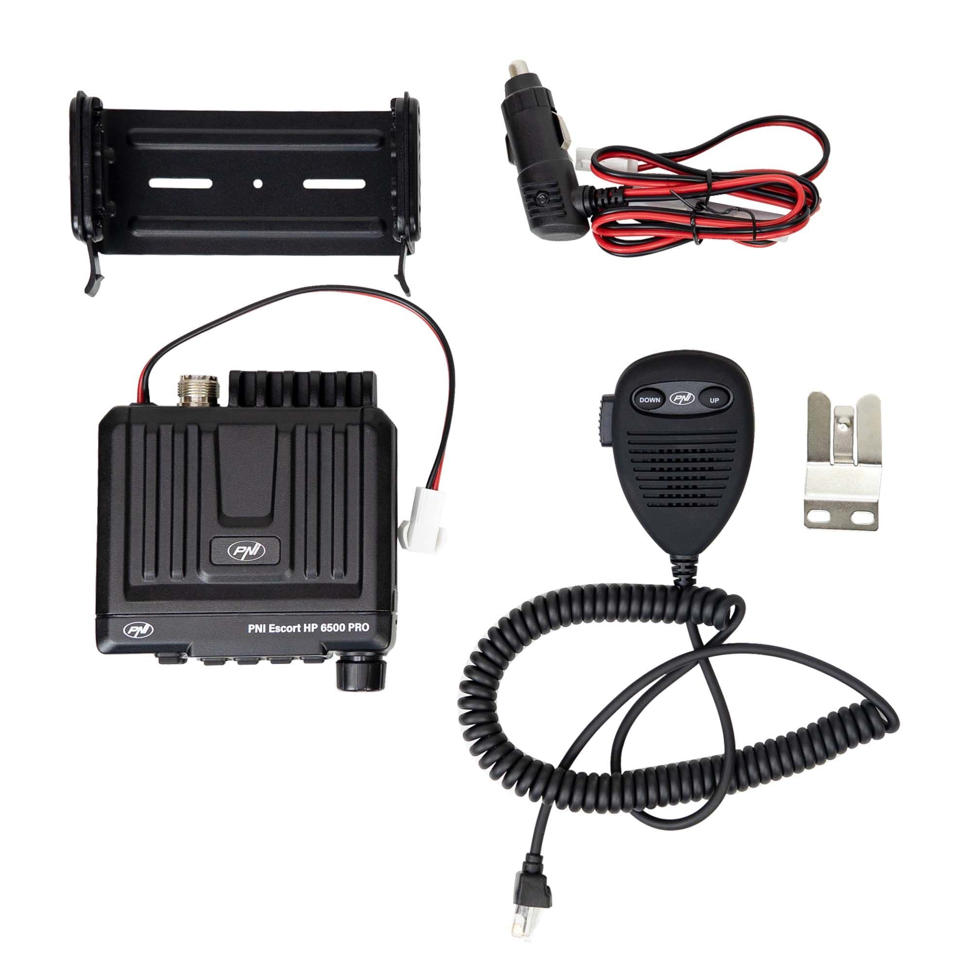 PNI Escort HP 6500 ultra kompaktowe CB radio z automatyczną blokadą szumów, RF Gain, S-METR