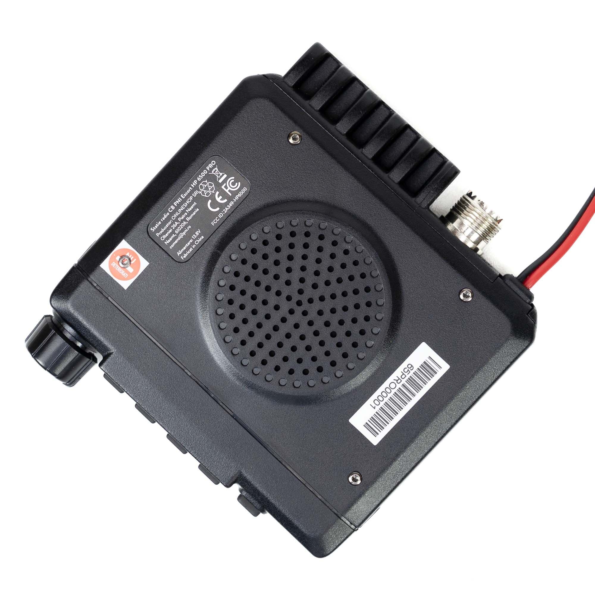 PNI Escort HP 6500 ultra kompaktowe CB radio z automatyczną blokadą szumów, RF Gain, S-METR