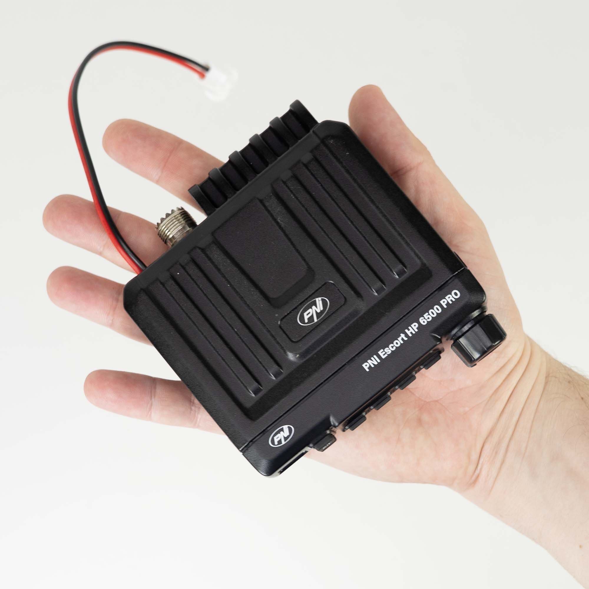 PNI Escort HP 6500 ultra kompaktowe CB radio z automatyczną blokadą szumów, RF Gain, S-METR