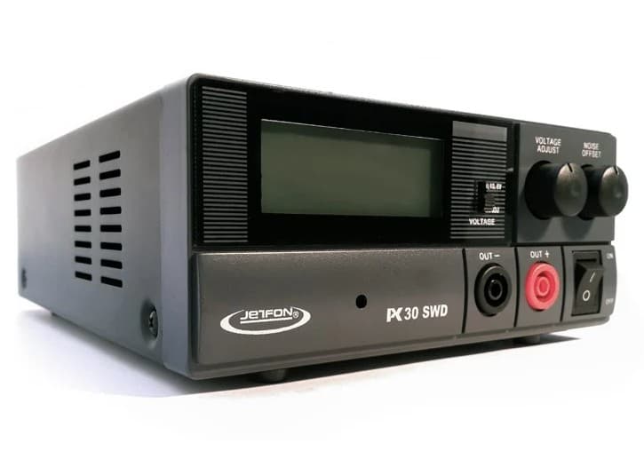 Jetfon PC-30 SWD kompaktowy zasilacz impulsowy 30A cyfrowe wskaźniki, regulacja napięcia 9-15V