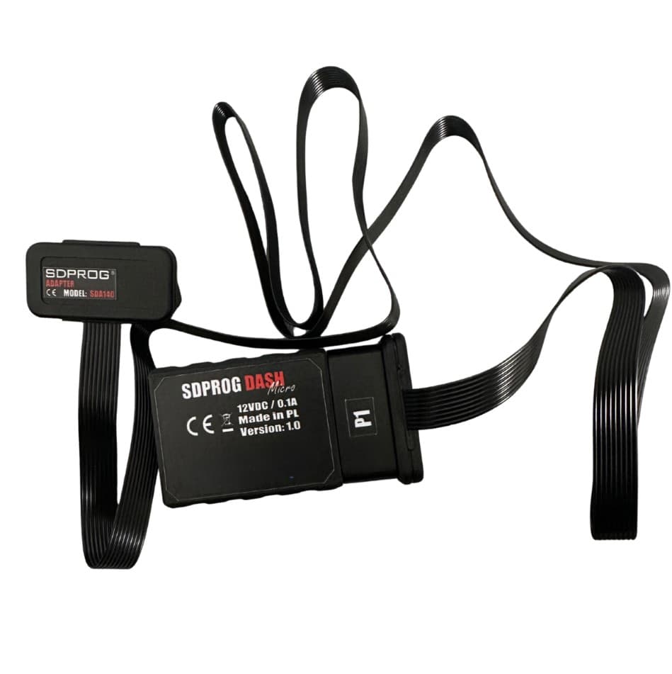 SDPROG SDA140 Adapter OBD-II 100cm gniazdo/wtyk OBD-2 16-pin PŁASKI KABEL np. do interfejsów diagnostycznych (przedłużka kabel OBD2)