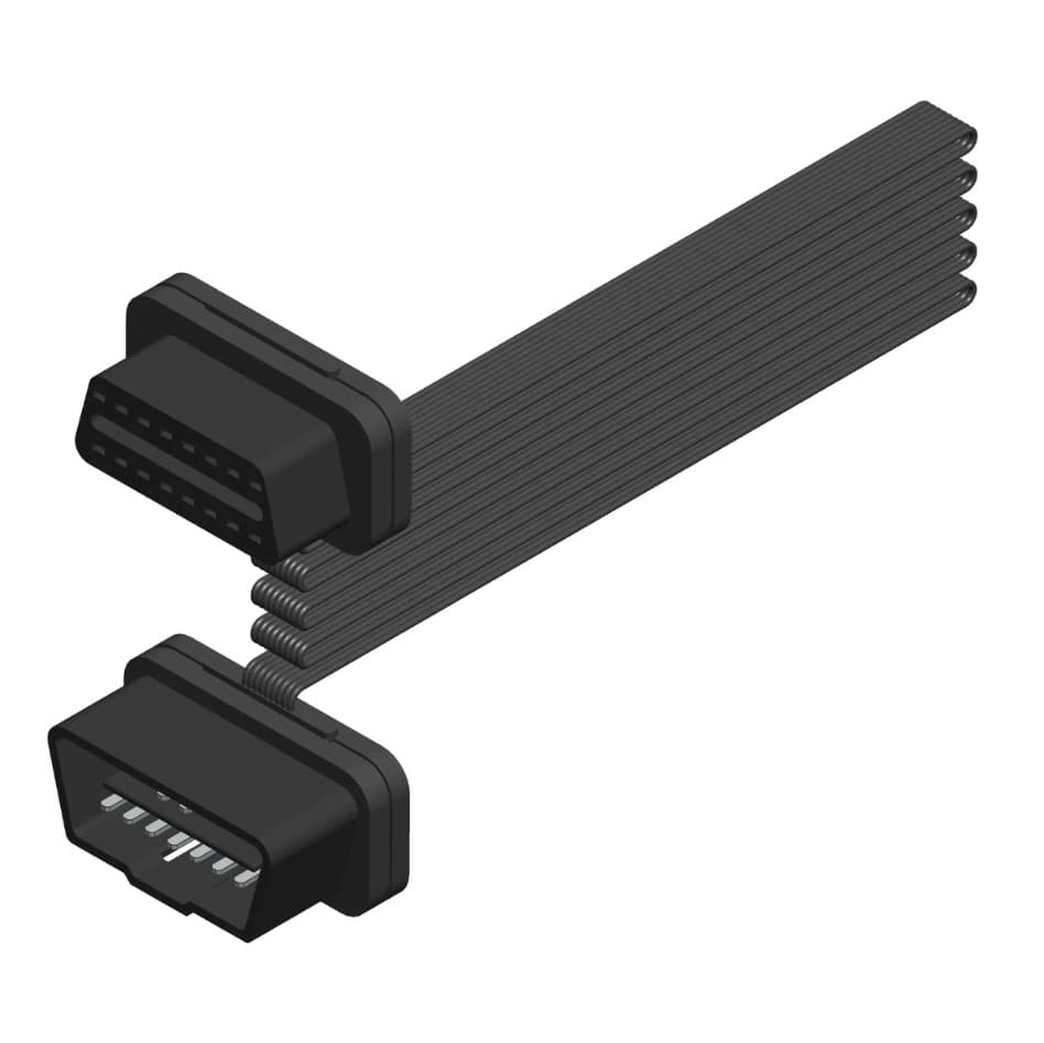 SDPROG SDA140 Adapter OBD-II 100cm gniazdo/wtyk OBD-2 16-pin PŁASKI KABEL np. do interfejsów diagnostycznych (przedłużka kabel OBD2)
