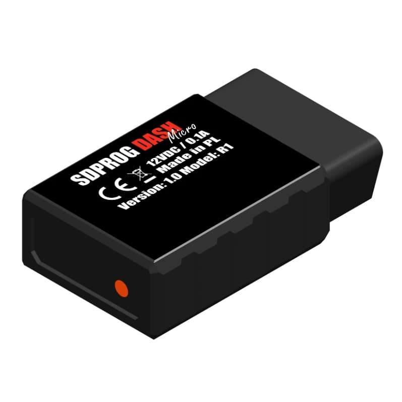 SDPROG DASH MICRO R1 kompaktowy monitor filtra DPF FAP GPF przez OBD2 do Dacia, Fiat, Nissan, Renault
