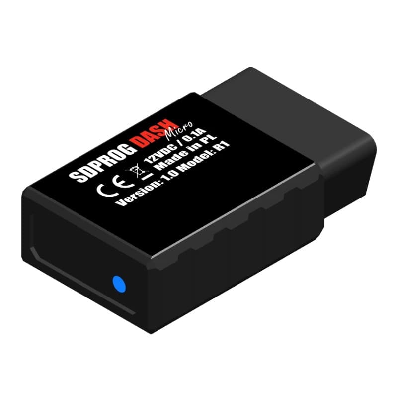 SDPROG DASH MICRO R1 kompaktowy monitor filtra DPF FAP GPF przez OBD2 do Dacia, Fiat, Nissan, Renault