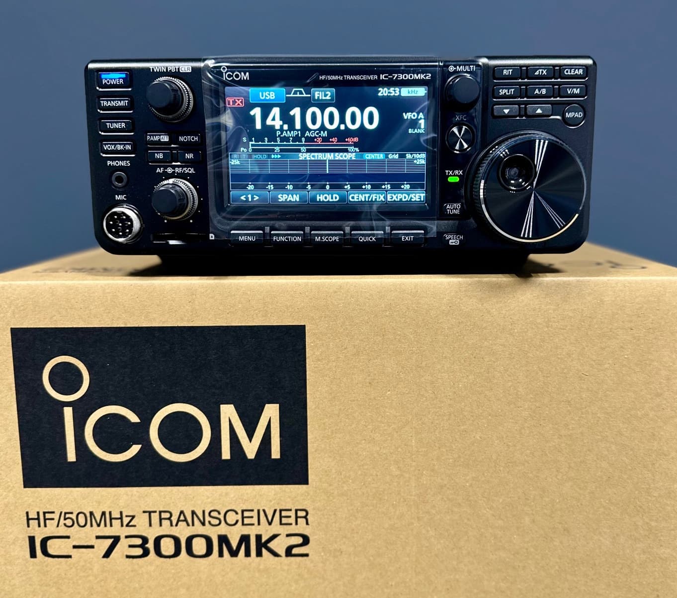 ICOM IC-7300 MK II radiotelefon amatorski HF + 50MHz + 70MHz  (transceiver Icom IC-7300MK2)