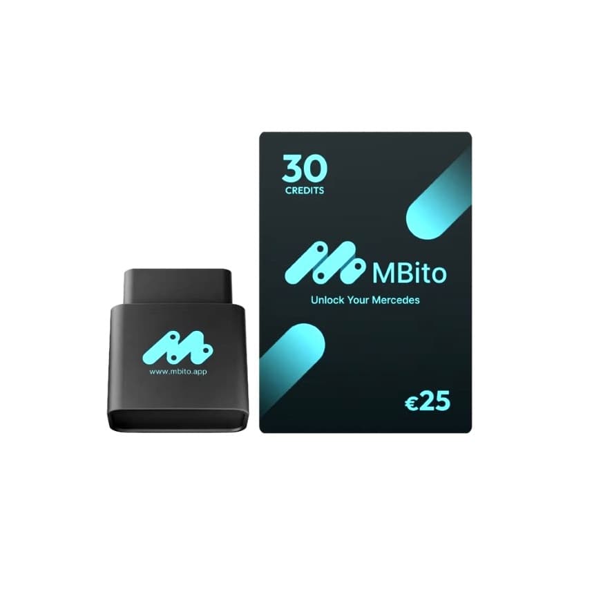 MBito OBD2 dla Mercedes + 30 kredytów - interfejs diagnostyczny OBD-II bluetooth Android/iPhone - zestaw do diagnostyki i kodowania