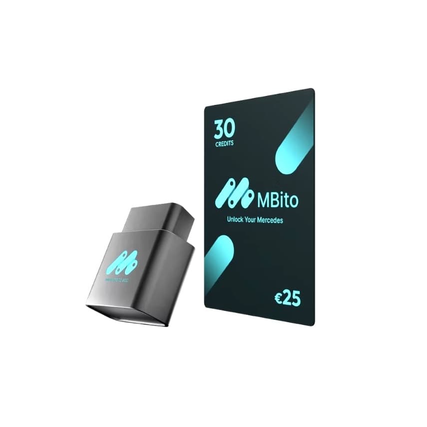MBito OBD2 dla Mercedes + 30 kredytów - interfejs diagnostyczny OBD-II bluetooth Android/iPhone - zestaw do diagnostyki i kodowania