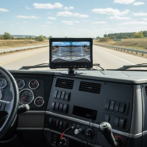 PNI TRK501 bezprzewodowa kamera cofania z monitorem LCD - nagrywanie, micro SD, diody IR - zestaw do samochodów ciężarowych, busów, maszyn itp.