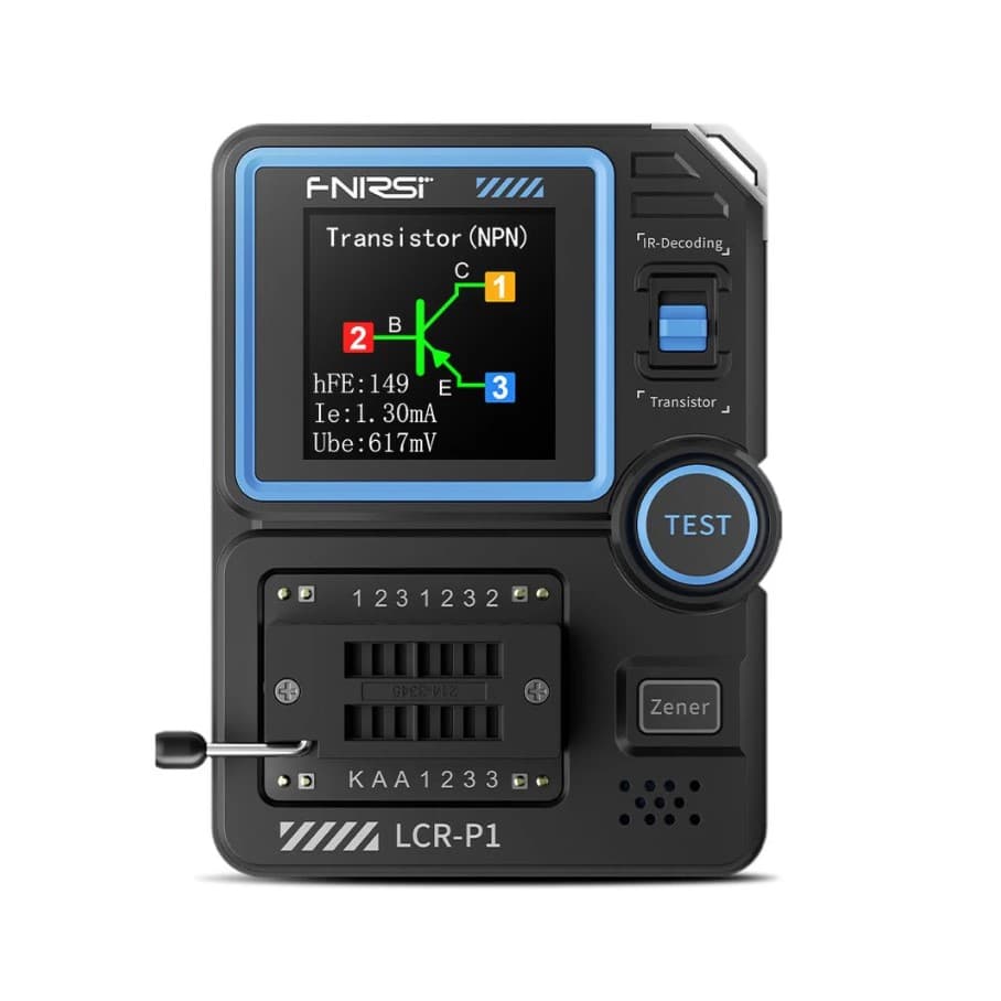 FNIRSI LCR-P1 multimetr - wielofunkcyjny tester elementów elektronicznych np. tranzystorów, cewek, diod, rezystorów itp.