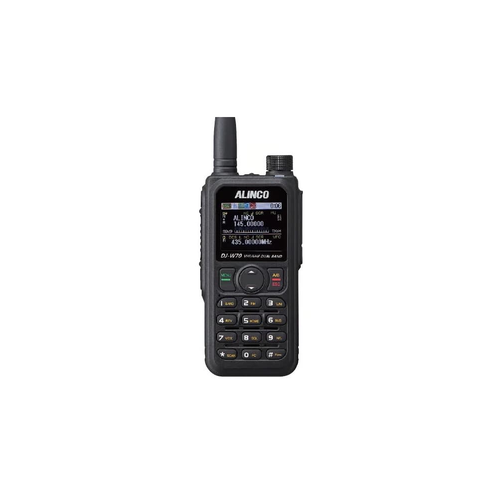 Alinco DJ-W70HE Export ręczny radiotelefon 8W VHF/UHF FM + AIRBAND, IP67, USB-C, pełna polska instrukcja