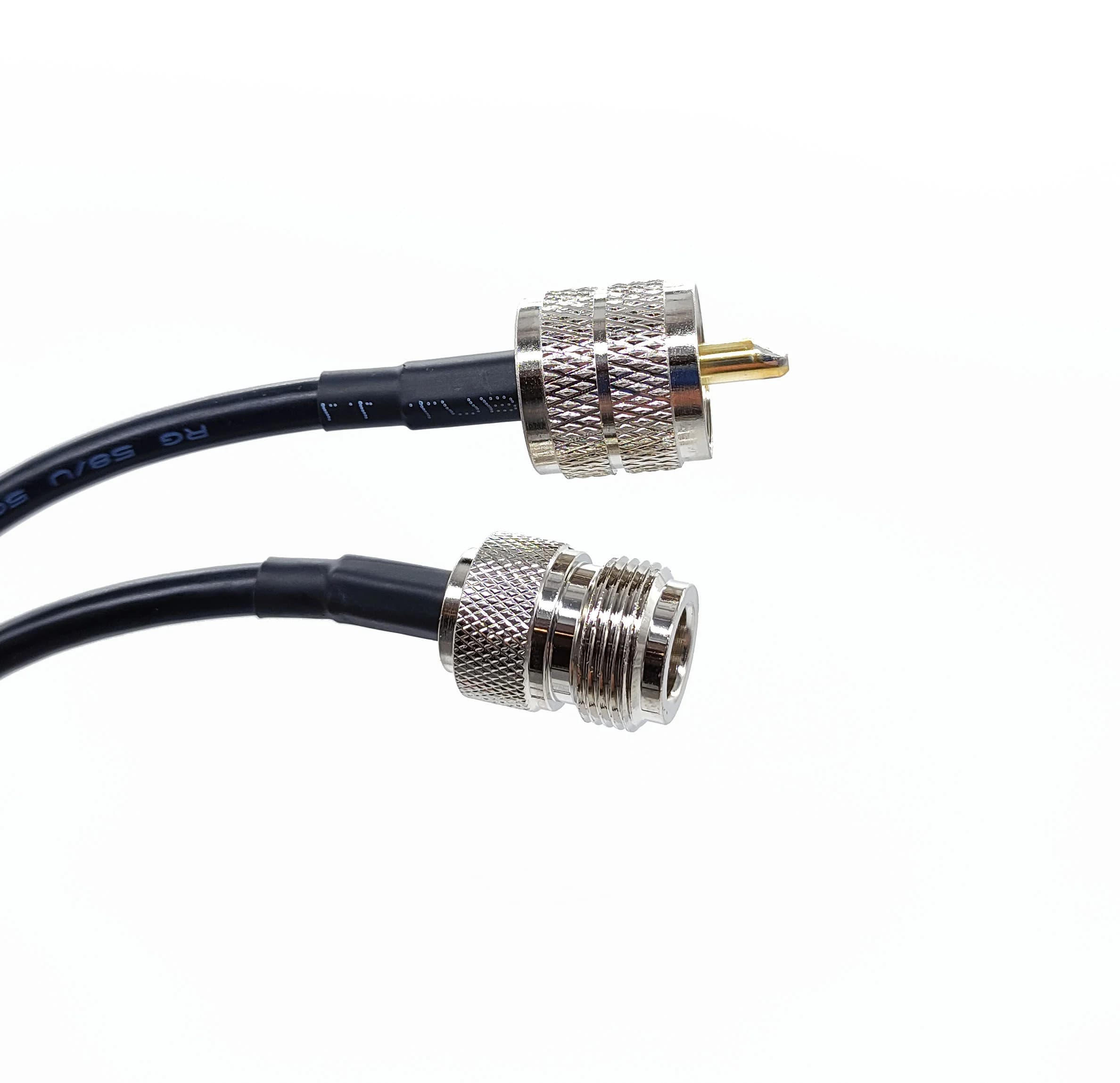 Wtyk UC-1 / gniazdo N adapter na kablu 100cm RG-58 pigtail - kabel połączeniowy N-100-PL