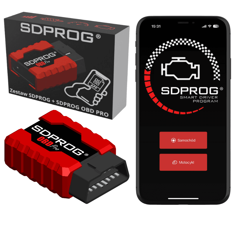 Zestaw do diagnostyki motocykli JUNAK M11, M12, M14, M16, Euro 4 / Euro 5 - interfejs SDPROG OBD PRO + licencja + SDA11
