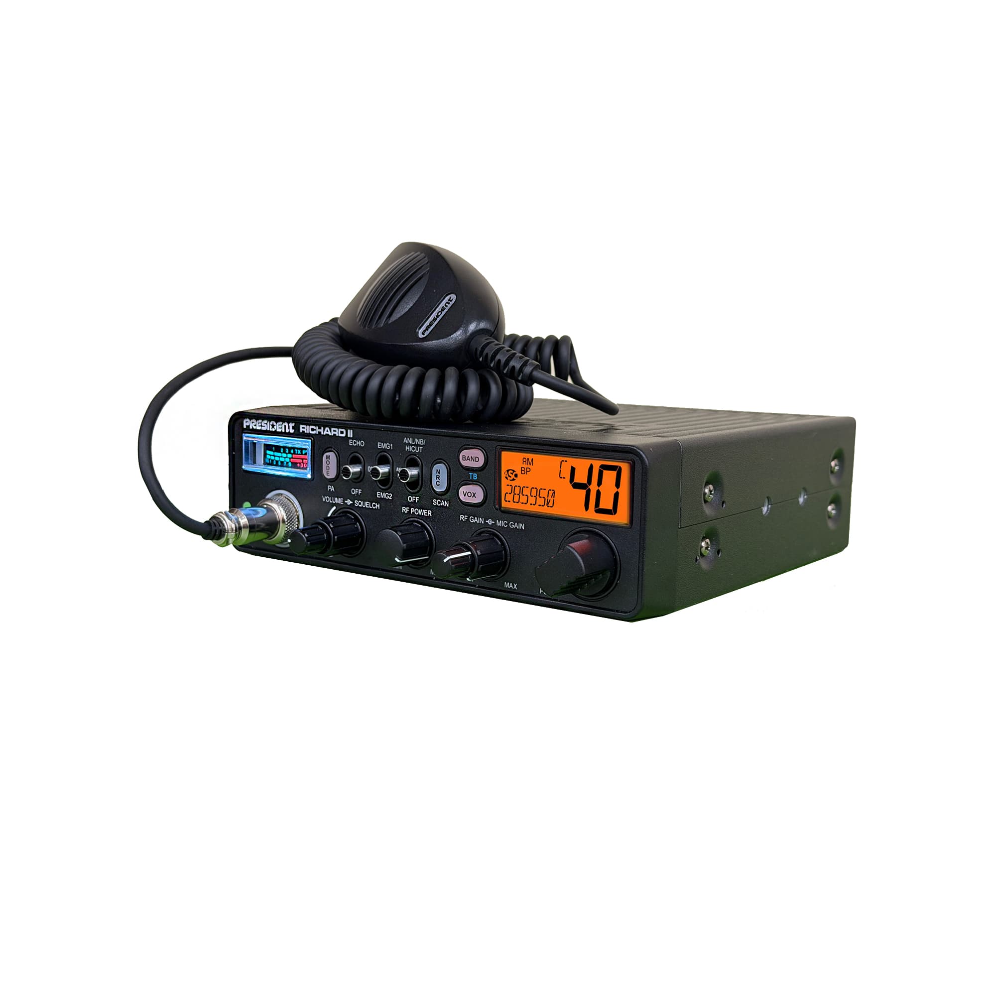 PRESIDENT RICHARD II radiotelefon amatorski 10m AM/FM 50W najnowsza wersja z NRC (President Richard 2)