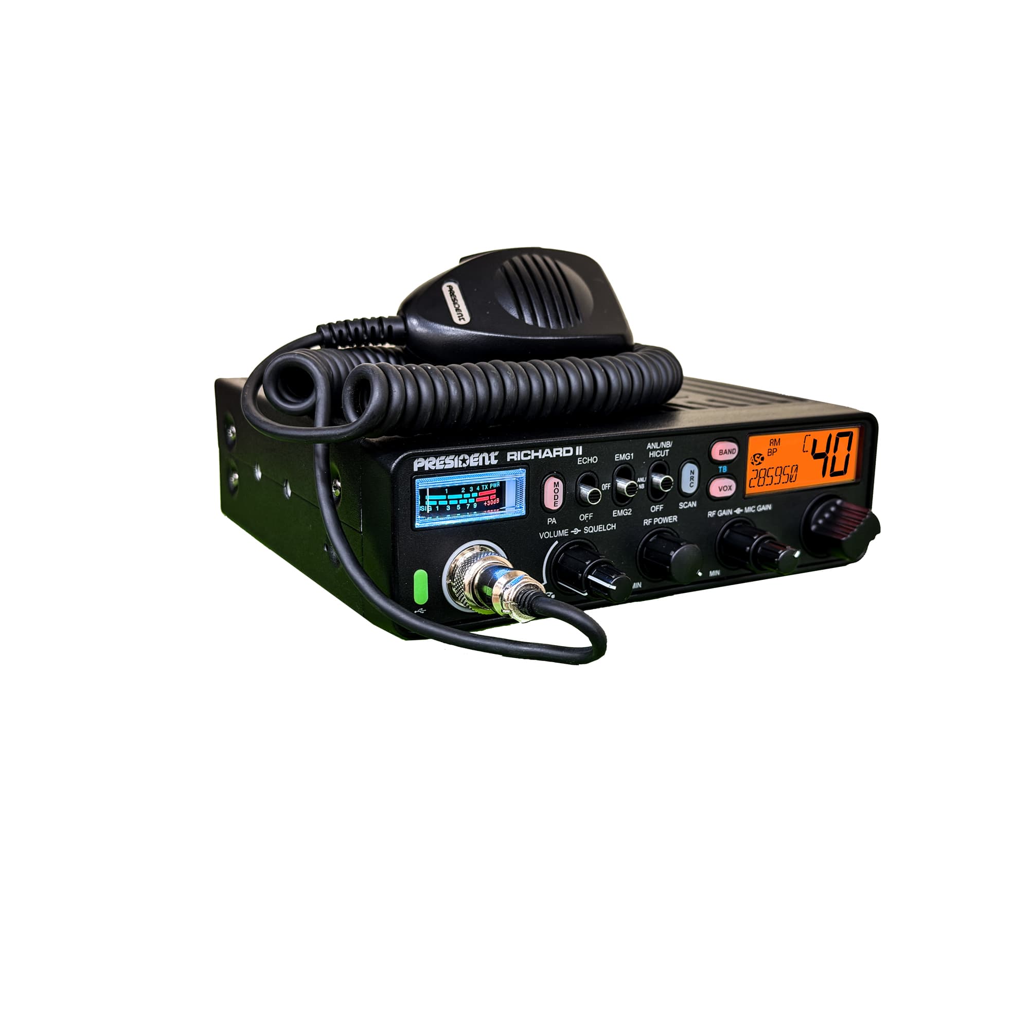 PRESIDENT RICHARD II radiotelefon amatorski 10m AM/FM 50W najnowsza wersja z NRC (President Richard 2)