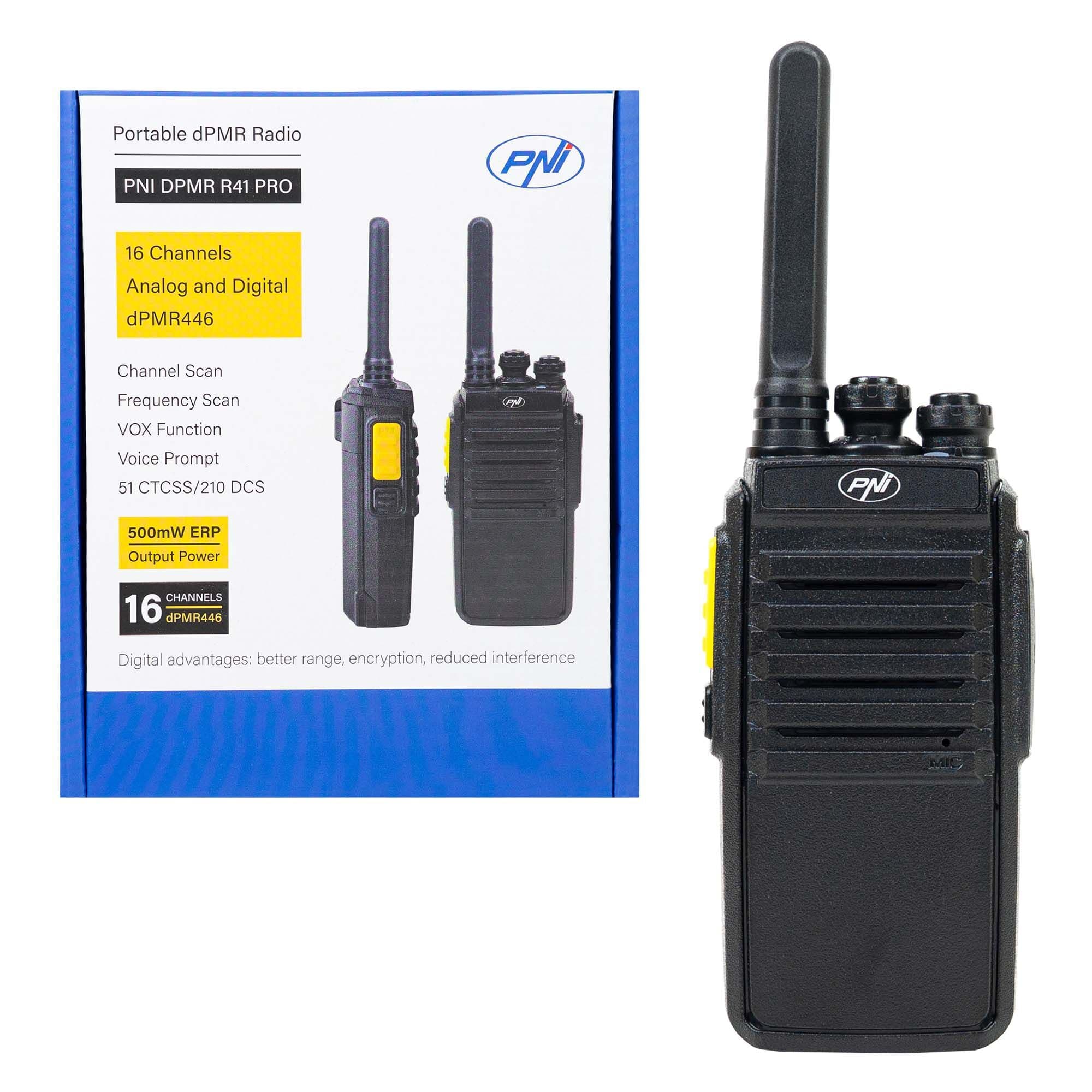 PNI DPMR R41 PRO krótkofalówka dPMR / PMR bez zezwoleń - walkie talkie, dPMR 446, PMR 446